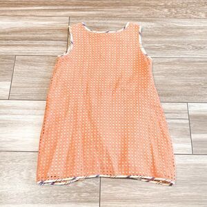 Tia Cibani Orange Eyelet Dress Size 2Y